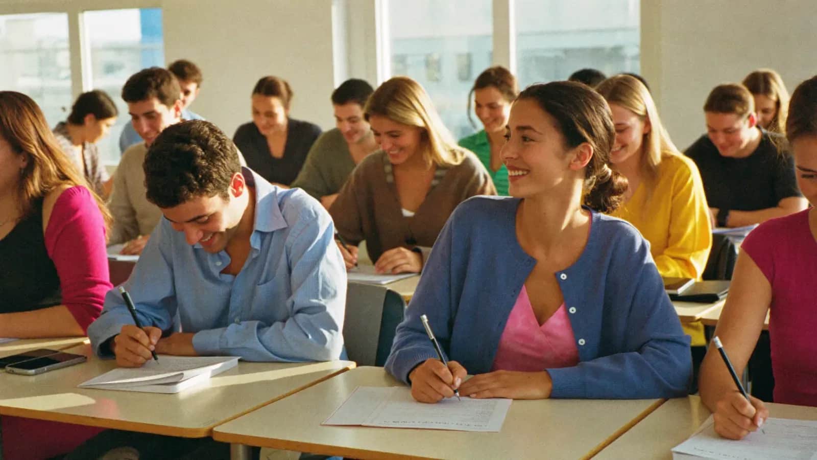 Студентка складає LanguageCert IESOL B2 з дому через Online Live Proctoring